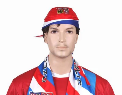 Merco Czech Team červený pirátský šátek