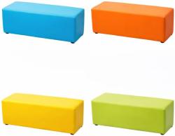 Merco Dětská měkká pěnová lavice 100x40x40cm modrá