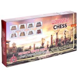 Merco Dřevěné šachy 3v1