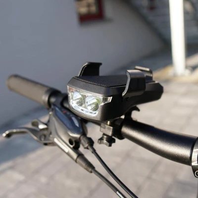 Merco Expert držák na mobil s powerbankou modrá
