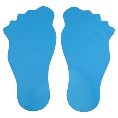Merco Feet značka na podlahu modrá