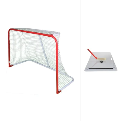 Merco Goal hokejová branka + Merco Shooting Pad Rebounder deska s nahrávačem