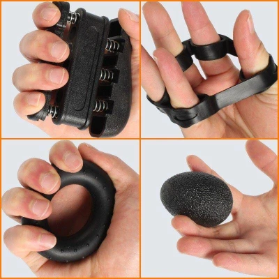 Merco Grip 5 sada na posilování rukou černá
