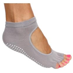 Merco Grippy S2 ponožky na jógu, bezprsté šedá Merco Grippy S2 ponožky na jógu, bezprsté šedá