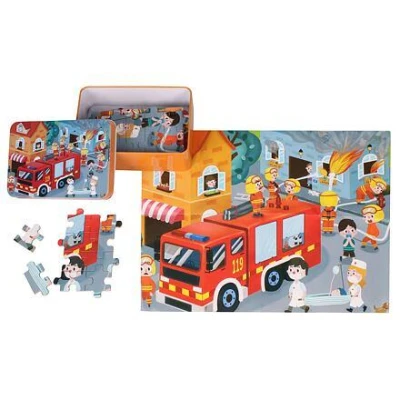 Merco Hasící Vůz puzzle 100 dílků Merco Hasící Vůz puzzle 100 dílků