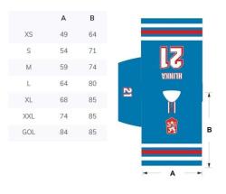 Merco hokejový dres ČSSR 1976 replika biela - bez potlače POUZE L (VÝPREDAJ)