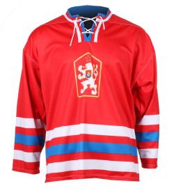 Merco hokejový dres ČSSR 1976 replika červená - bez potisku POUZE XL (VÝPRODEJ)