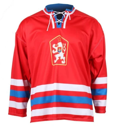 Merco hokejový dres ČSSR 1976 replika červená - bez potisku POUZE XL (VÝPRODEJ)