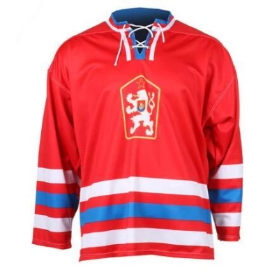 Merco hokejový dres ČSSR 1976 replika červená - bez potisku POUZE XS (VÝPRODEJ) Merco hokejový dres ČSSR 1976 replika červená - bez potisku POUZE XS (VÝPRODEJ)