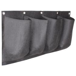 Merco Horizontal Grow Bag 4 textilní květináče na zeď černá