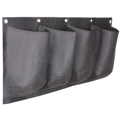 Merco Horizontal Grow Bag 4 textilní květináče na zeď černá
