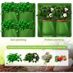 Merco Horizontal Grow Bag 6 textilní květináče na zeď černá