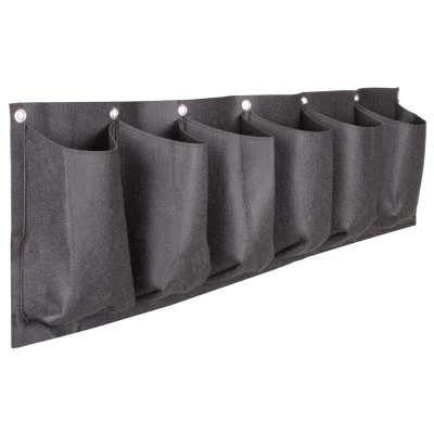 Merco Horizontal Grow Bag 6 textilní květináče na zeď černá