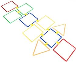 Merco Hra agility tvary spojovací sada čtverce a trojúhelníky 20 dílků