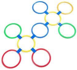 Merco Hra agility tvary spojovací sada kruhy velké 10 dílků