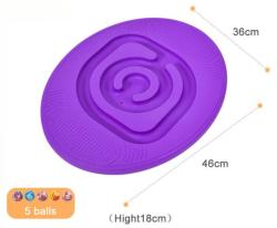 Merco Hra balanční deska ovál s kuličkovým bludištěm fialová