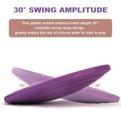 Merco Hra balanční deska ovál s kuličkovým bludištěm fialová