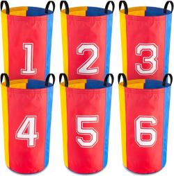 Merco Hra skákací pytel barevný 50x70cm čísla set 6ks