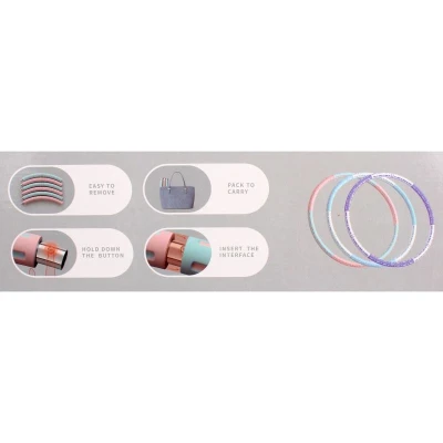 Merco Hula Hoop Foam gymnastická obruč fialová