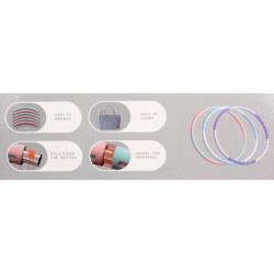 Merco Hula Hoop Foam gymnastická obruč modrá