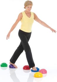 Merco Masážní balanční foot podložka 16cm rehabilitační fialová