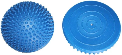 Merco Masážní balanční foot podložka 16cm rehabilitační ježek modrý