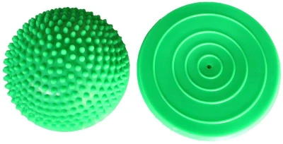 Merco Masážní balanční foot podložka 16cm rehabilitační ježek zelený