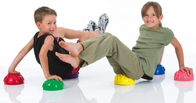 Merco Masážní balanční foot podložka 16cm rehabilitační žlutá