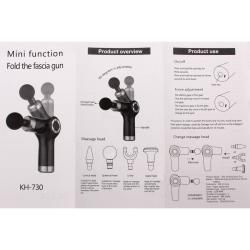 Merco Massage Gun Mini vibrační masážní pistole černá