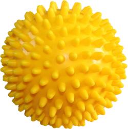 Merco Míček masážny rehabilitačný ježko 9cm s bodlinkami soft žltý