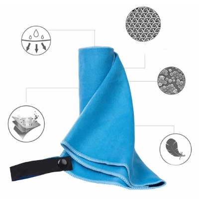 Merco Microfibre rychleschnoucí ručník 40 x 80 cm fialová POUZE 1 ks (VÝPRODEJ)