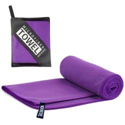 Merco Microfibre rychleschnoucí ručník 50 x 120 cm fialová