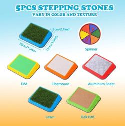 Merco Nášlapy balanční různé povrchy set 5ks pro rozvoj motoriky