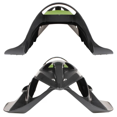 Merco Neon Grip černo-limetkové plastové sáňky