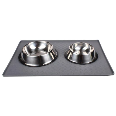 Merco Pet Mat Large podložka pod misky šedá