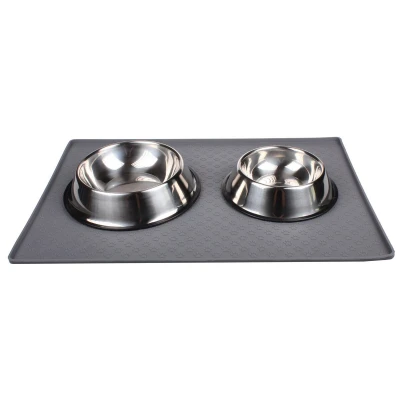 Merco Pet Mat Large podložka pod misky šedá
