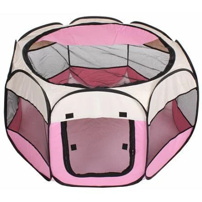 Merco Pet Octagonal ohrádka pro psy bílá-růžová (VÝPRODEJ)