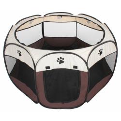 Merco Pet Octagonal ohrádka pro psy hnědá
