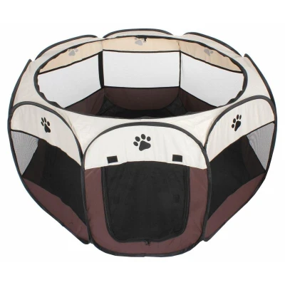 Merco Pet Octagonal ohrádka pro psy hnědá
