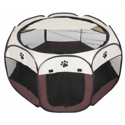 Merco Pet Octagonal ohrádka pro psy hnědá