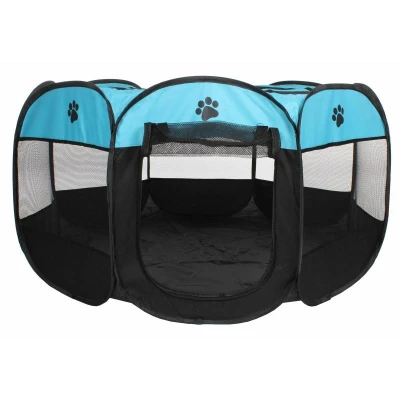 Merco Pet Octagonal ohrádka pro psy modrá-černá