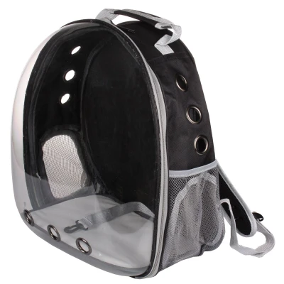 Merco Petbag Transparent batoh na mazlíčky černá