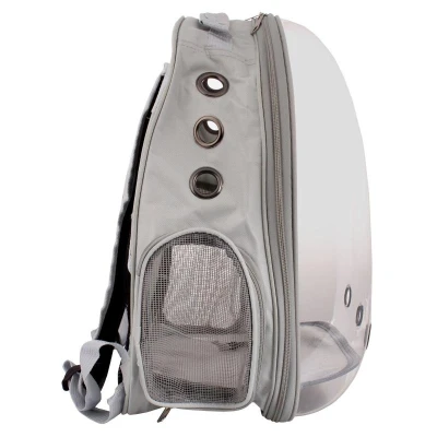 Merco Petbag Transparent batoh na mazlíčky šedá