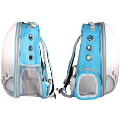 Merco Petbag Transparent batoh na mazlíčky sv. modrá