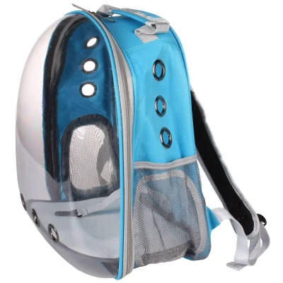 Merco Petbag Transparent batoh na mazlíčky sv. modrá