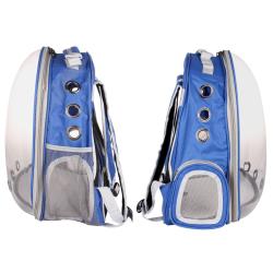 Merco Petbag Transparent batoh na mazlíčky tm. modrá