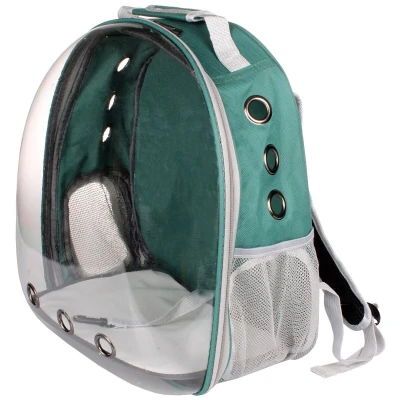 Merco Petbag Transparent batoh na mazlíčky zelená
