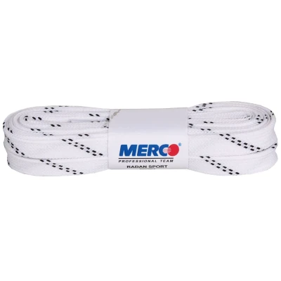 Merco PHW-10 tkaničky do bruslí voskované bílá POUZE 310 cm (VÝPRODEJ)
