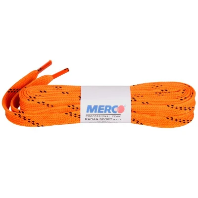 Merco PHW-12 tkaničky do bruslí voskované oranžová Merco PHW-12 tkaničky do bruslí voskované oranžová