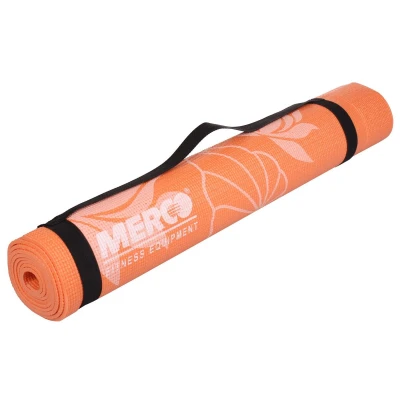 Merco Print PVC 4 Mat podložka na cvičení oranžová